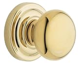 Baldwin 5405.030.IDM Classic Half Dummy Knob Set, Polished Brass