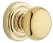 Baldwin 5405.030.IDM Classic Half Dummy Knob Set, Polished Brass