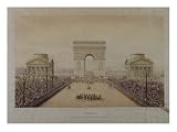 Entry of Napoleon III into Paris, Through the Arc De Triomphe, on 2nd December 1852 Giclee Poster Print by Theodore Jung, 24x18