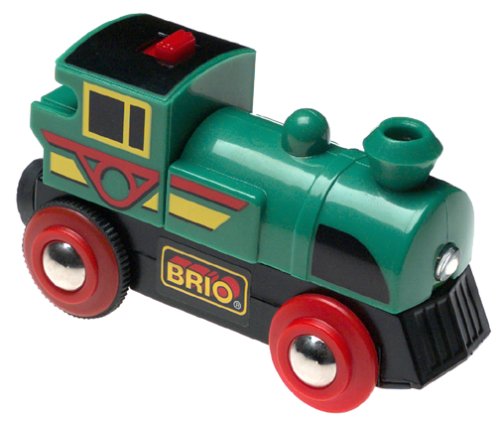 Childrens Toyshop   : BRIO 33222 Wooden Railway System: Battery Powered Engine (with Autostop & Start)