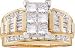 2ctw Two Tone Diamond Engagement Ring