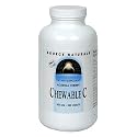 Source Naturals Vit C Acerola Chewable With Bioflavonoids 500mg, 250 tablets (Pack of 2)
