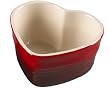 Le Creuset Stoneware Heart Ramekin, 0.3 Litre, Cerise