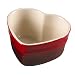 Le Creuset Stoneware Heart Ramekin, 0.3 Litre, Cerise
