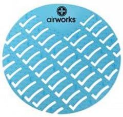 Airworks Deodorizing Urinal Screen, Eucalyptus, Light Blue