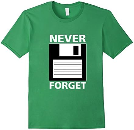 Men's Floppy T-Shirt, Never Forget Silicon Valley Developer Large Grass