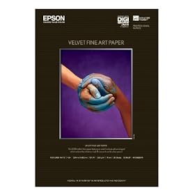 Epson S041637 19inx13in 260Gsm Velvet Fine Art Paper