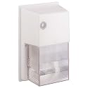 Globe 70-Watt Outdoor Wall Light with Low-Light Sensor, White #3700201