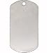 Shiny Stainless Military Dog Tags W Chain
