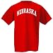 Nebraska Cornhuskers Red Arch Logo T-shirt