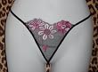 Ladies Embroidered Thong w/Triangle Back 0/S Fits Most (Click for more colors)