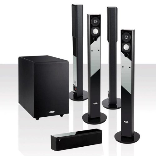 Crystal Acoustics BPT5-10SUBT Ultra slim 5.1 system. Bipolar technology fronts and surrounds with THX Select Certified Subwoofer table