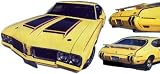 1970 Olsmobile Rallye 350 Stripe & Names Kit - ORANGE/BLACK