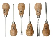Buy Robert Larson 511-0050 Two Cherries 511-0050 6-Piece Pear-Handled Wood Carving Set