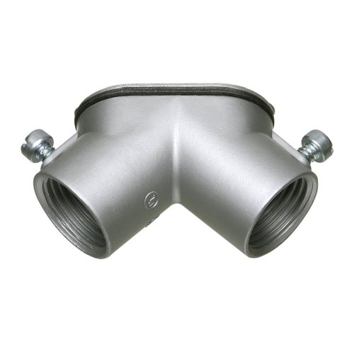 Arlington HL5000-10 1/2-Inch Conduit Pull Elbow Combination Threaded Rigid and Set-Screw EMT, 10-Pack