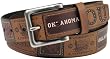 Fossil Women's NCAA Belt - Oklahoma - Ladies Patch (Color: Brown)