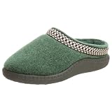  : Slippers International Women's Wool Blend Clog Slipper,Green,5 M