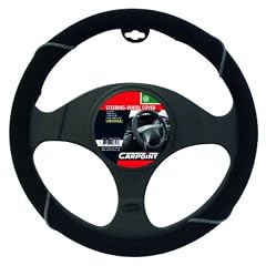 CARPOINT 2510121 Lenkradh�lle Velours schwarz/grau
