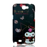 Bright Color Cartoon Hard Shell Cover for Samsung Galaxy Note II N7100 - Ghost