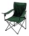 On The Edge Marketing OTE-810028 Solid Color Hunter Green Black Folding Chair