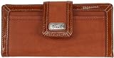 Fossil Wallets - Solid Tab Clutch (Color: Rust)