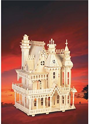 YinheMed DIY 3D Wooden Puzzle - Fantastic Villa Cedarwood - Handmade Jigsaw Woodcraft Kit Wooden Handcraft Educational Products Wooden Art Intarsia
