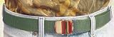 Leapers Military Dress Belt - Green