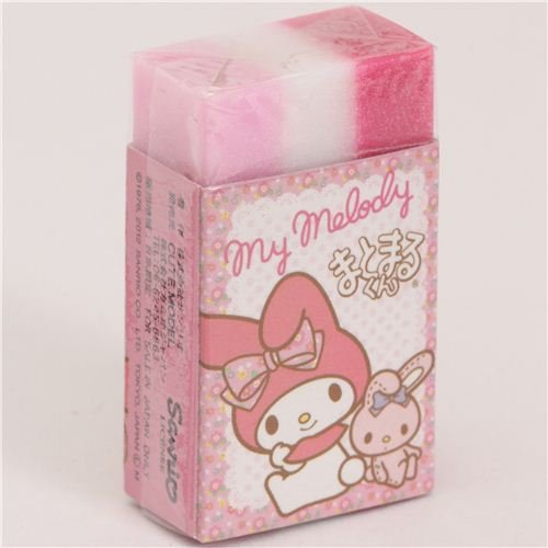 Imagen principal de Goma de borrar de 3 colores con My Melody y conejito