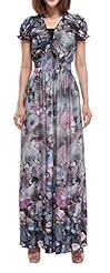 Plus Size V-neck Summer Sleeveless Viscose Maxi Dress 