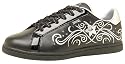 Lonsdale Womens Print Diamond Trainer Black/Silver
