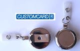 Chrome Heavy Duty Badge Reel x 1 (FREE DELIVERY)
