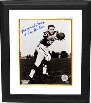 Raymond Berry signed Baltimore Colts 8X10 Photo 5 X Pro Bowl Custom Framed