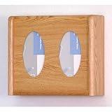 Wooden Mallet GBW11-2 Two Pocket Glove/Tissue Box Holder