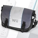 Grey Carry Case Messenger Bag For Nintendo Wii Game Controller Console acce ....