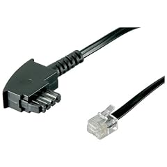 Wentronic TAE Anschlu�-Kabel (TAE-F Stecker auf Westernstecker) schwarz 3m