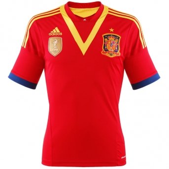Spain Boys Home Football Shirt 2013