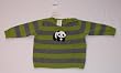 Gymboree Striped Panda Sweater Size 3-6 Months