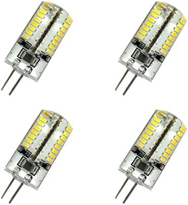WYEC G4 LED Lamp 64 3014 SMD LED crystal light AC 110/220V warm white Energy Saving candle bulb Pack of 4