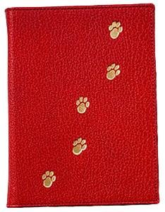 Red fine leather Pet Brag Book for 20 prints by Graphic Image - 4x6