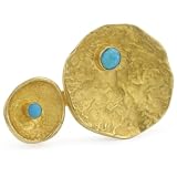 Zariin Eye See You Turquoise Gold Ring