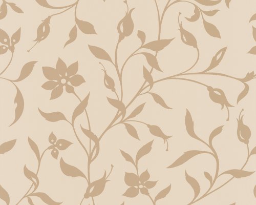 Livingwalls 1069-26 Tapete, Blumenranken, beige