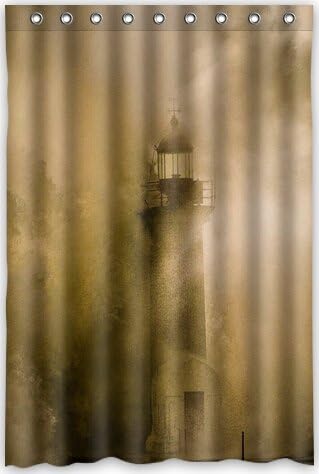 48"x72" Inches Lighthouse of the Beach Shower Curtain New Waterproof Polyester Fabric Bath Curtain