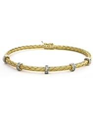 CleverEves 18Kt Yellow Gold Braided Bracelet
