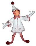 Annalee 14-Inch White Candycane Elf