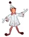 Annalee 14-Inch White Candycane Elf