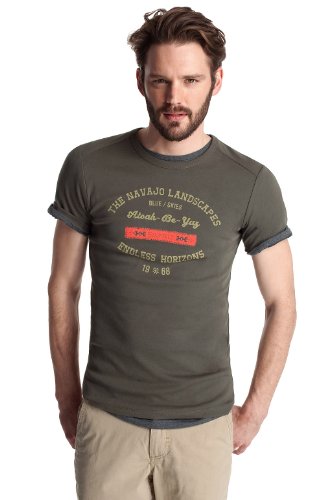 ESPRIT Herren T-Shirt A30623, Gr. 56 (XXL), Braun (casual khaki 315) Preisvergleich