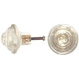 Vintage School House Style Glass Cabinet Drawer Knob