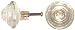 Vintage School House Style Glass Cabinet Drawer Knob, Set of 6