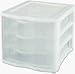 Sterilite Corp. 17918004 ClearView 3 Storage Drawer Organizer