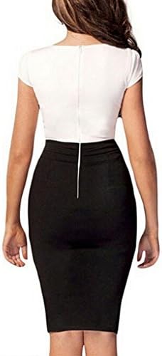 WellMiss Bodycon knee-length Pencil Lace Business Dress